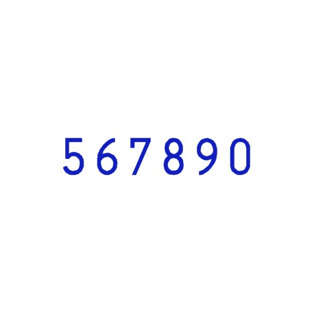 Sello numerador automático sin placa ﻿B6 K 4,5