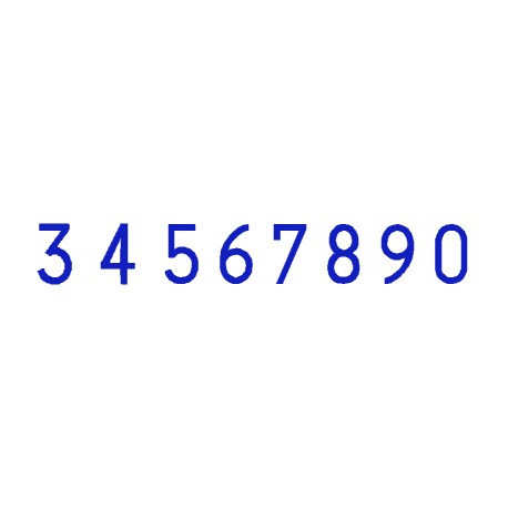 Sello numerador automático sin placa ﻿B6K 8 4,5